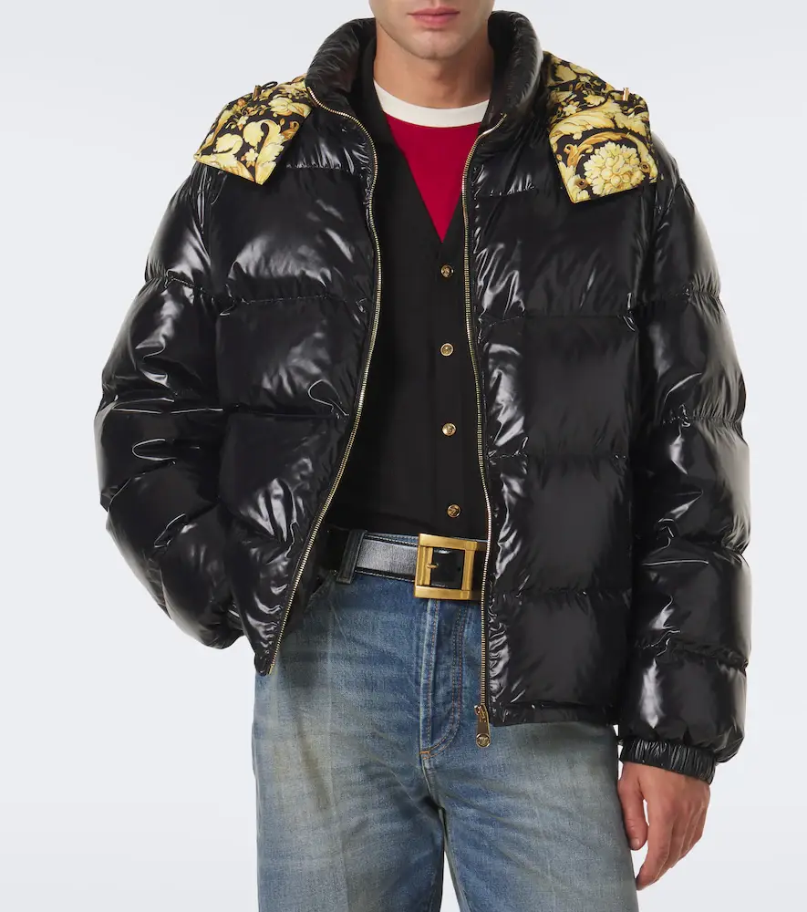 Versace Barocco hooded down jacket | Thumbnail 4 Versace Barocco hooded down jacket | Thumbnail 4