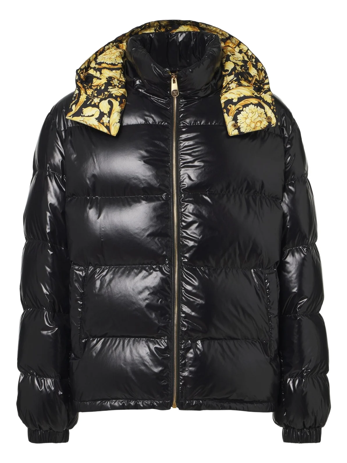 Versace Barocco hooded down jacket