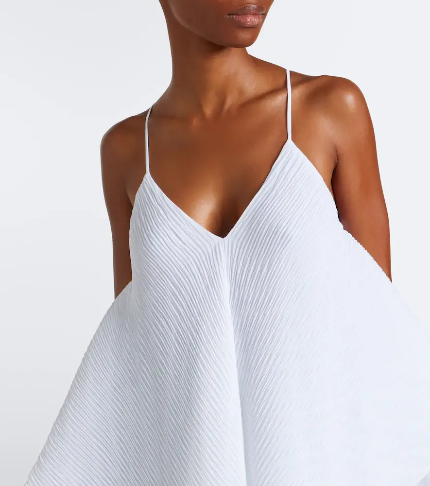 JW Anderson Asymmetric pleated crêpe de chine top | Thumbnail 2 JW Anderson Asymmetric pleated crêpe de chine top | Thumbnail 2