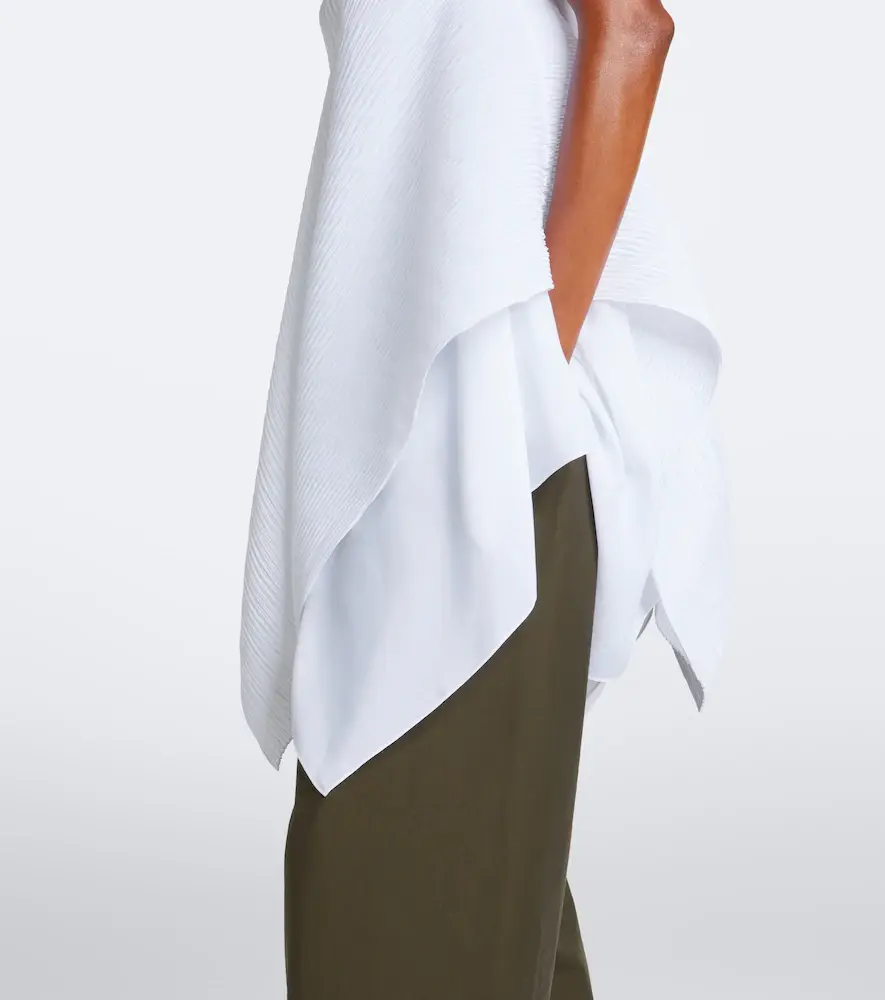 JW Anderson Asymmetric pleated crêpe de chine top | Thumbnail 5 JW Anderson Asymmetric pleated crêpe de chine top | Thumbnail 5