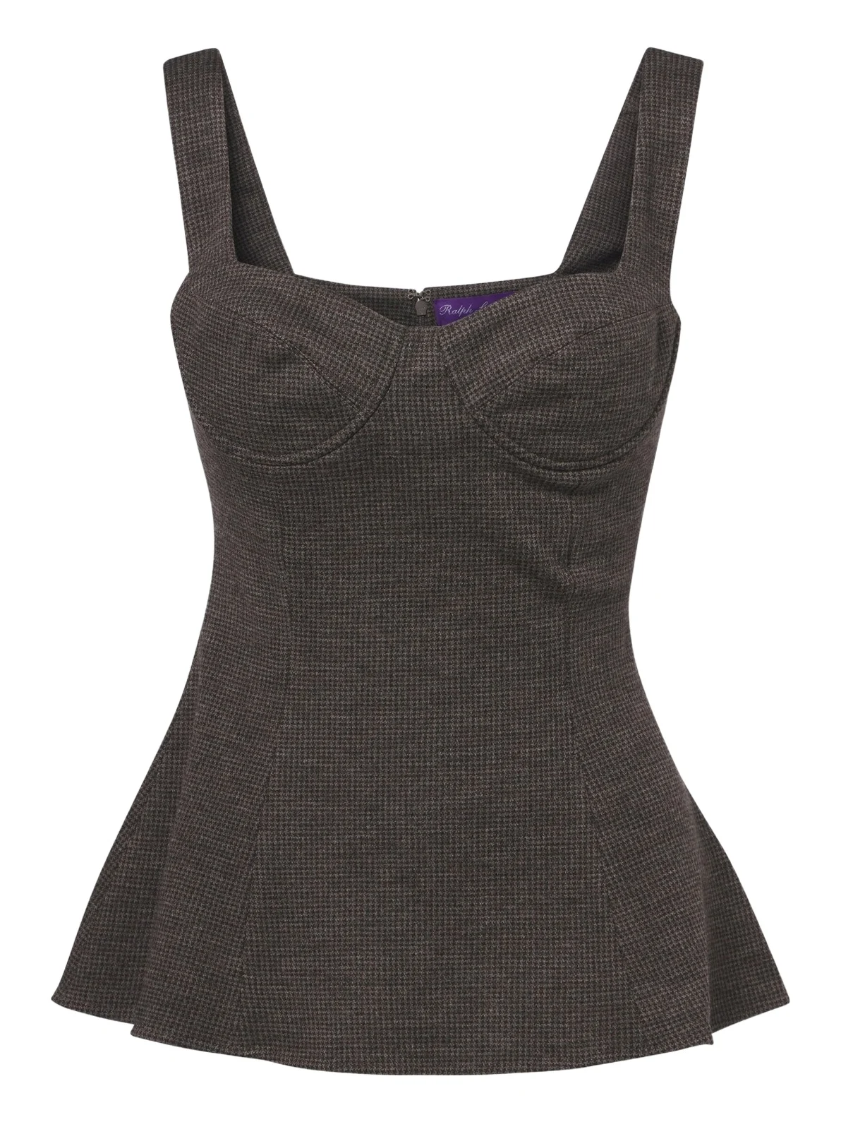 Ralph Lauren Collection Peplum wool jersey top