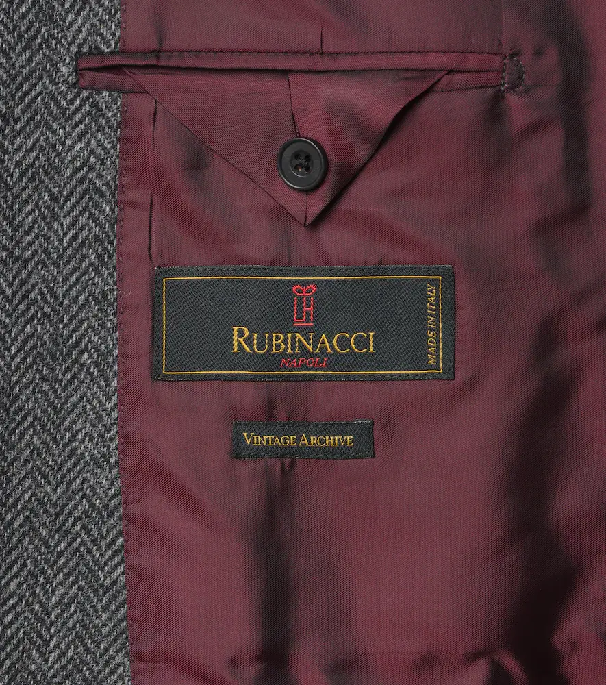 Rubinacci Herringbone virgin wool blazer | Thumbnail 2