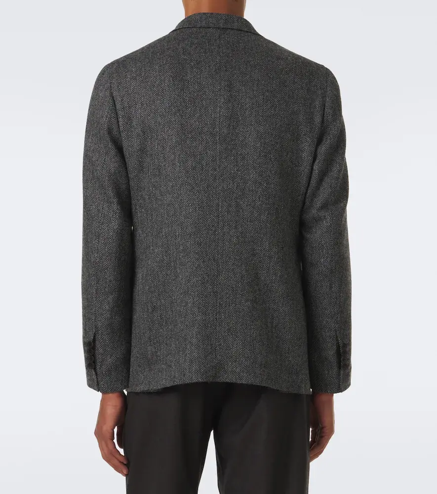 Rubinacci Herringbone virgin wool blazer | Thumbnail 6