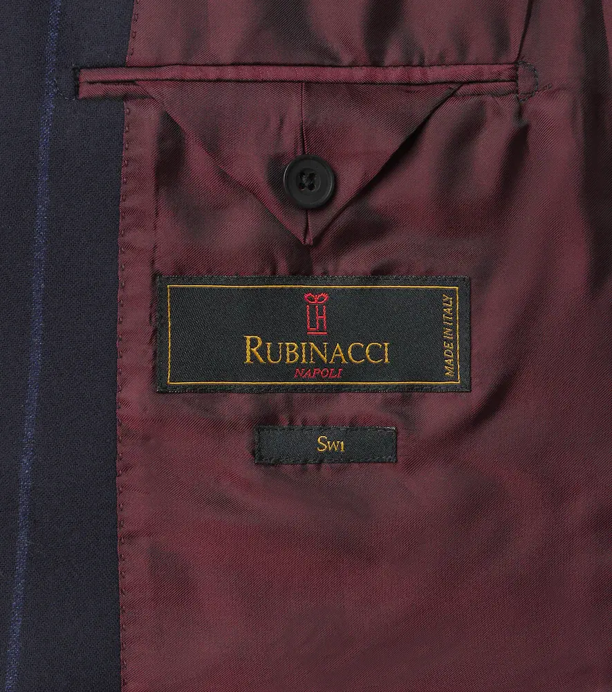 Rubinacci Chalk stripe virgin wool blazer | Thumbnail 2 Rubinacci Chalk stripe virgin wool blazer | Thumbnail 2
