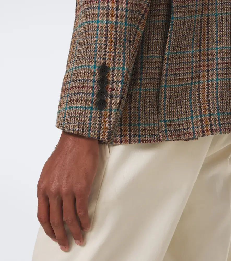 Rubinacci Checked virgin wool blazer | Thumbnail 3