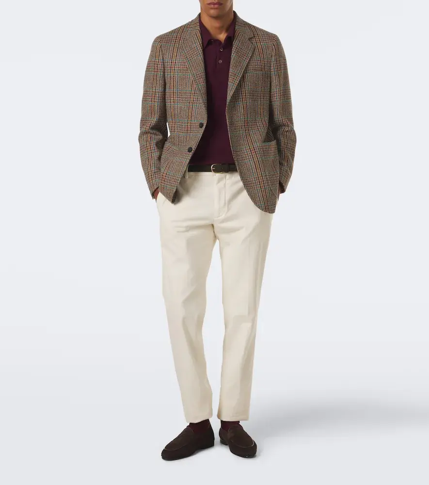 Rubinacci Checked virgin wool blazer | Thumbnail 4