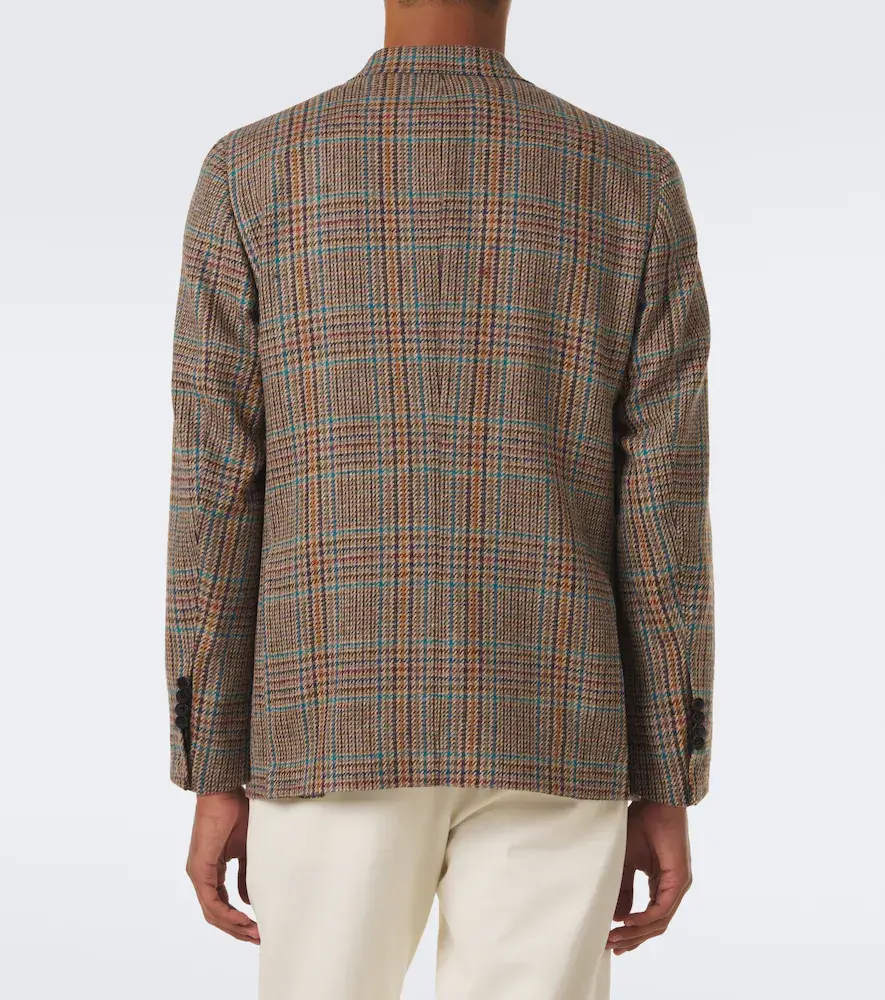 Rubinacci Checked virgin wool blazer | Thumbnail 5