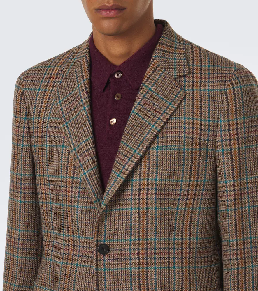 Rubinacci Checked virgin wool blazer | Thumbnail 7