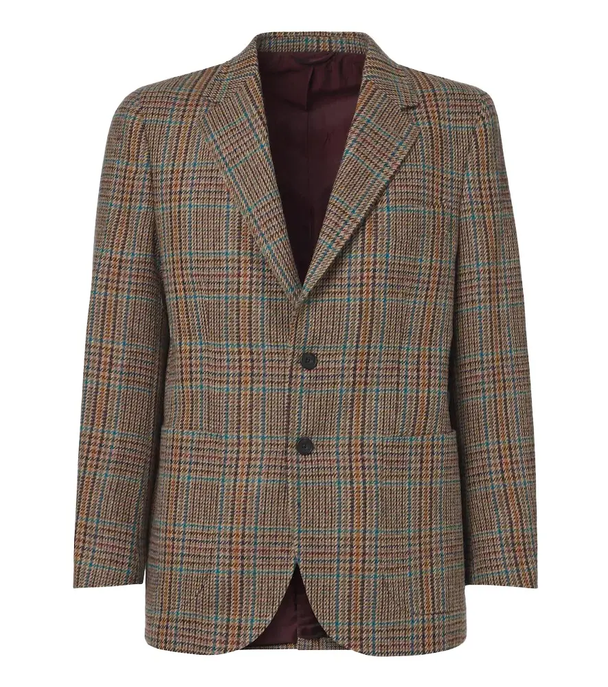 Rubinacci Checked virgin wool blazer