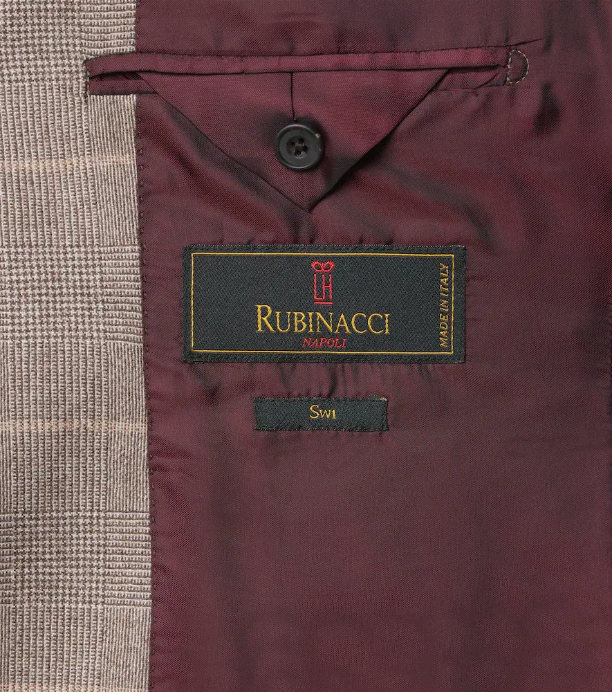 Rubinacci Checked virgin wool blazer | Thumbnail 2