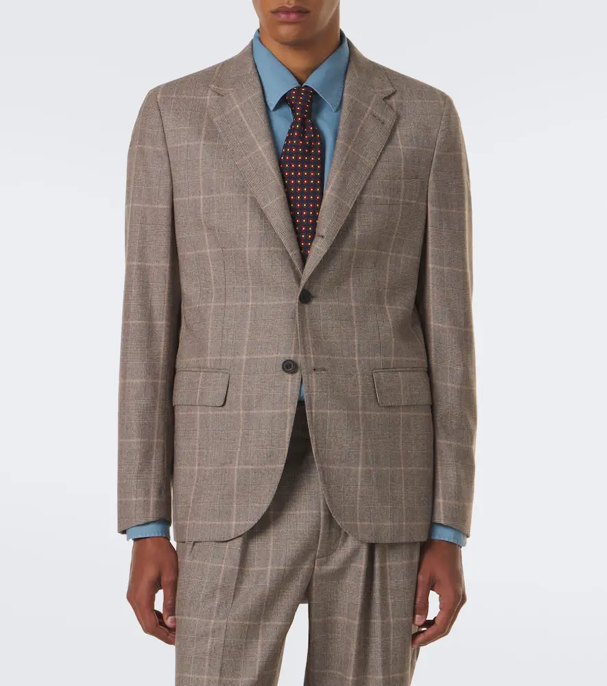Rubinacci Checked virgin wool blazer | Thumbnail 4