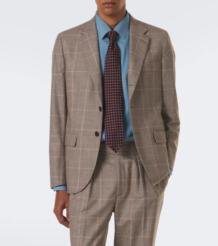 Rubinacci Checked virgin wool blazer | Thumbnail 5