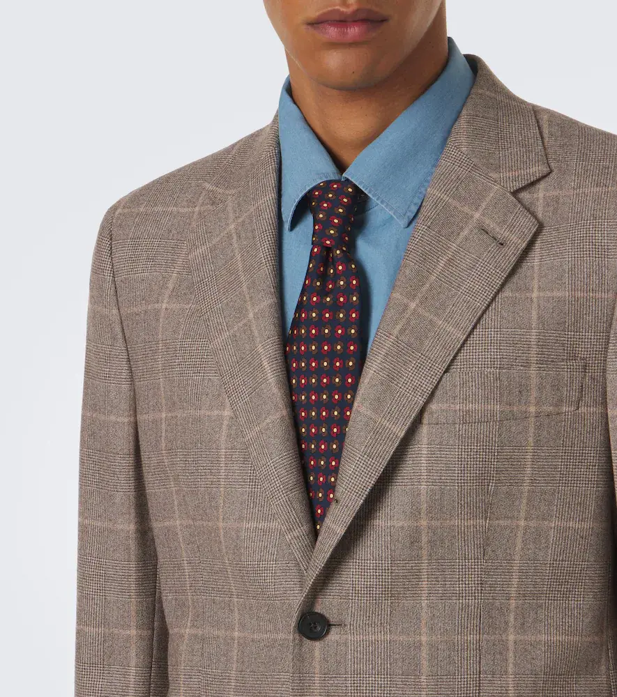 Rubinacci Checked virgin wool blazer | Thumbnail 6