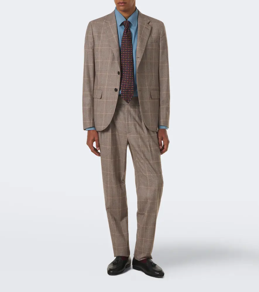 Rubinacci Checked virgin wool blazer | Thumbnail 7