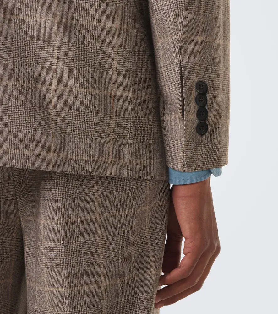 Rubinacci Checked virgin wool blazer | Thumbnail 8