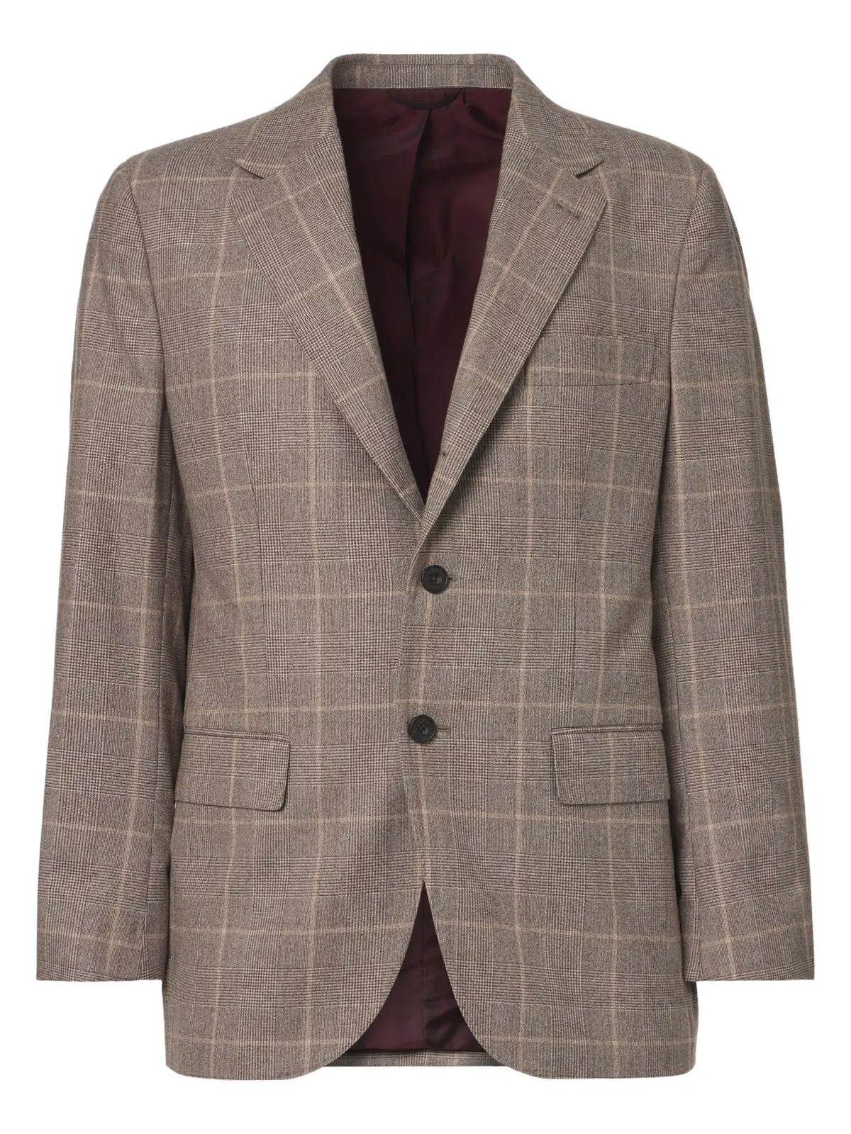 Checked virgin wool blazer Checked virgin wool blazer