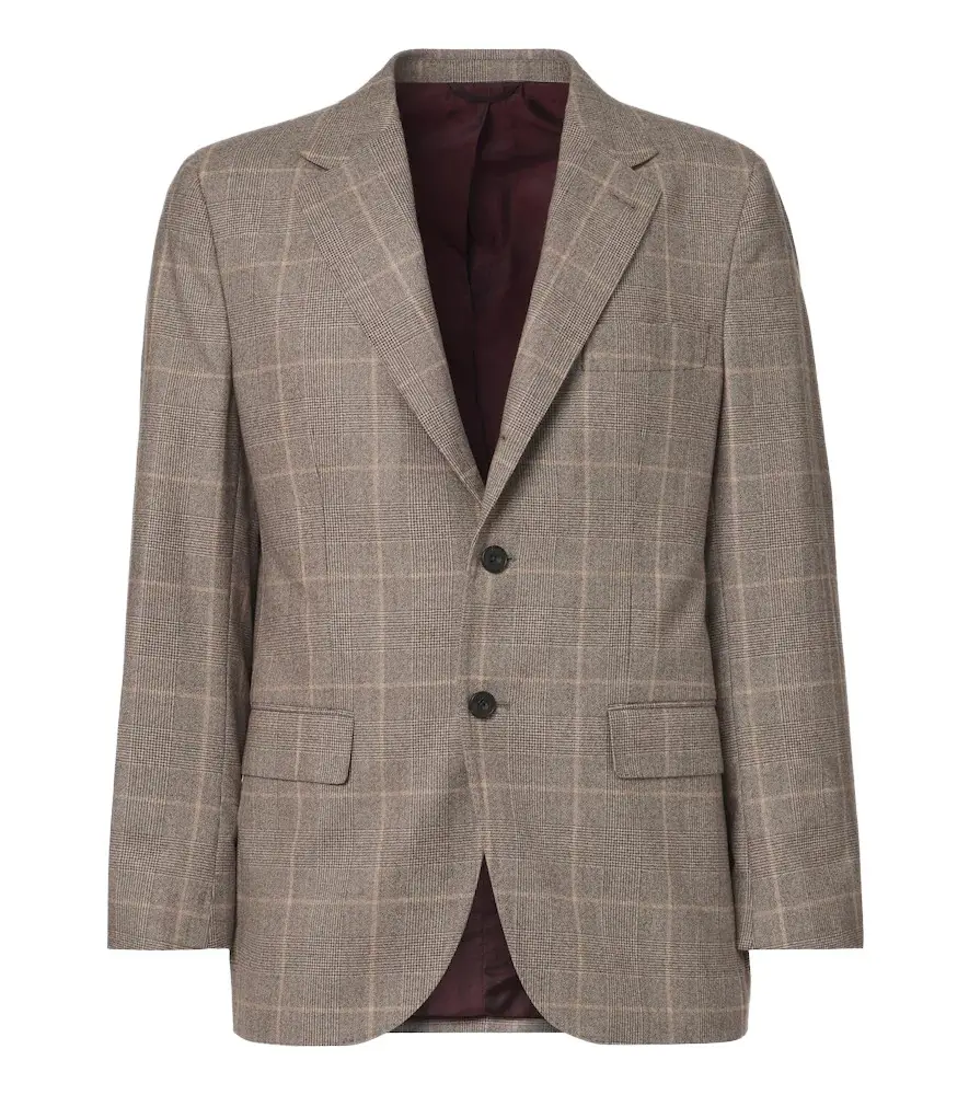 Rubinacci Checked virgin wool blazer