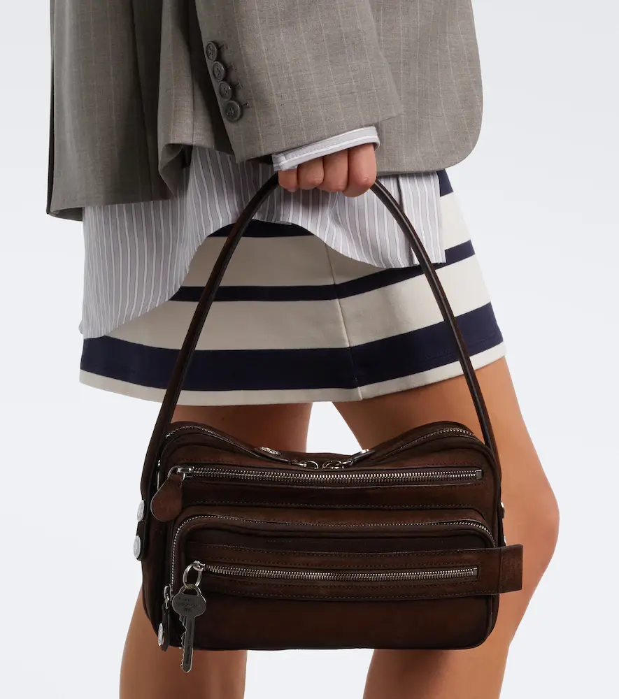 Acne Studios Camero Party suede shoulder bag | Thumbnail 4 Acne Studios Camero Party suede shoulder bag | Thumbnail 4
