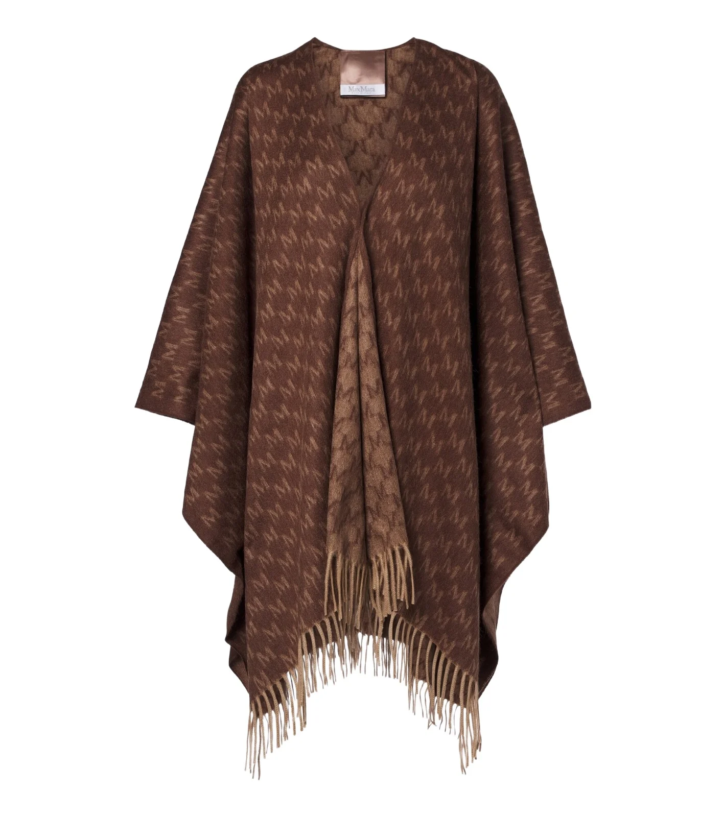 Fringed camel hair shawl Fringed camel hair shawl