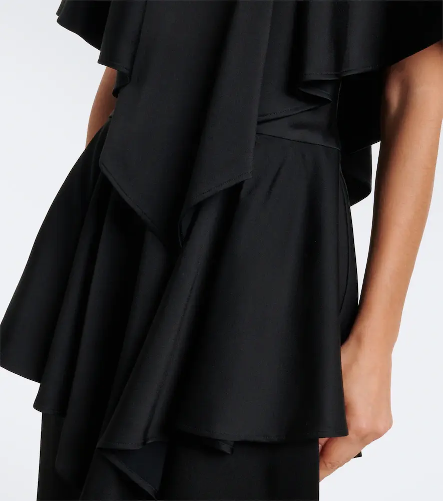 Stella McCartney Caped satin gown | Thumbnail 3 Stella McCartney Caped satin gown | Thumbnail 3
