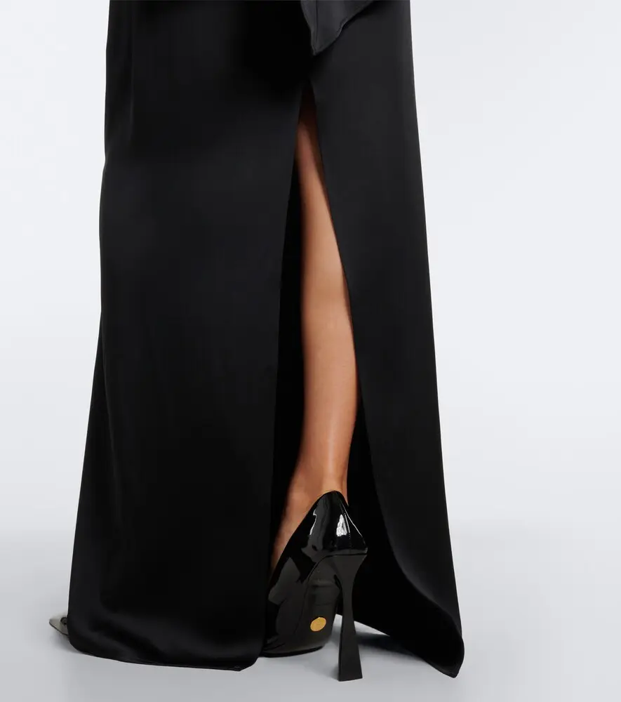 Stella McCartney Caped satin gown | Thumbnail 7 Stella McCartney Caped satin gown | Thumbnail 7