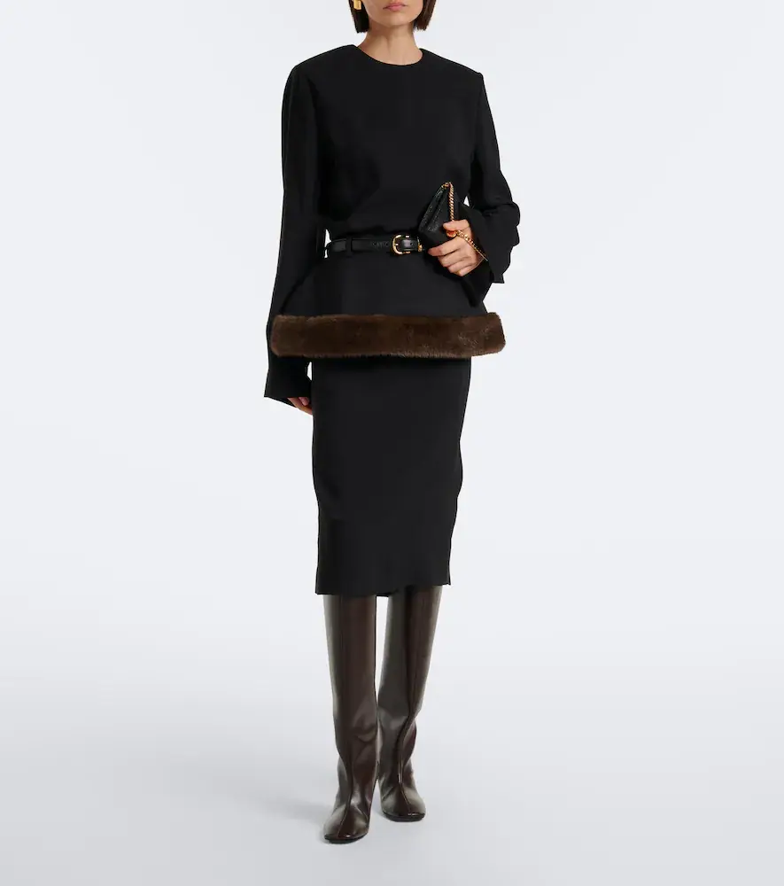 Stella McCartney Peplum midi dress | Thumbnail 5 Stella McCartney Peplum midi dress | Thumbnail 5