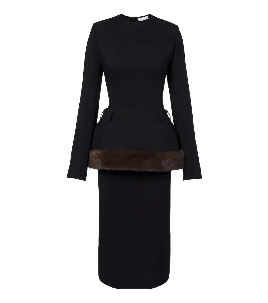 Stella McCartney Peplum midi dress