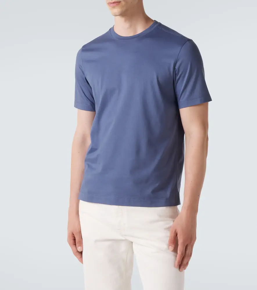 Zegna Cotton jersey T-shirt | Thumbnail 4 Zegna Cotton jersey T-shirt | Thumbnail 4