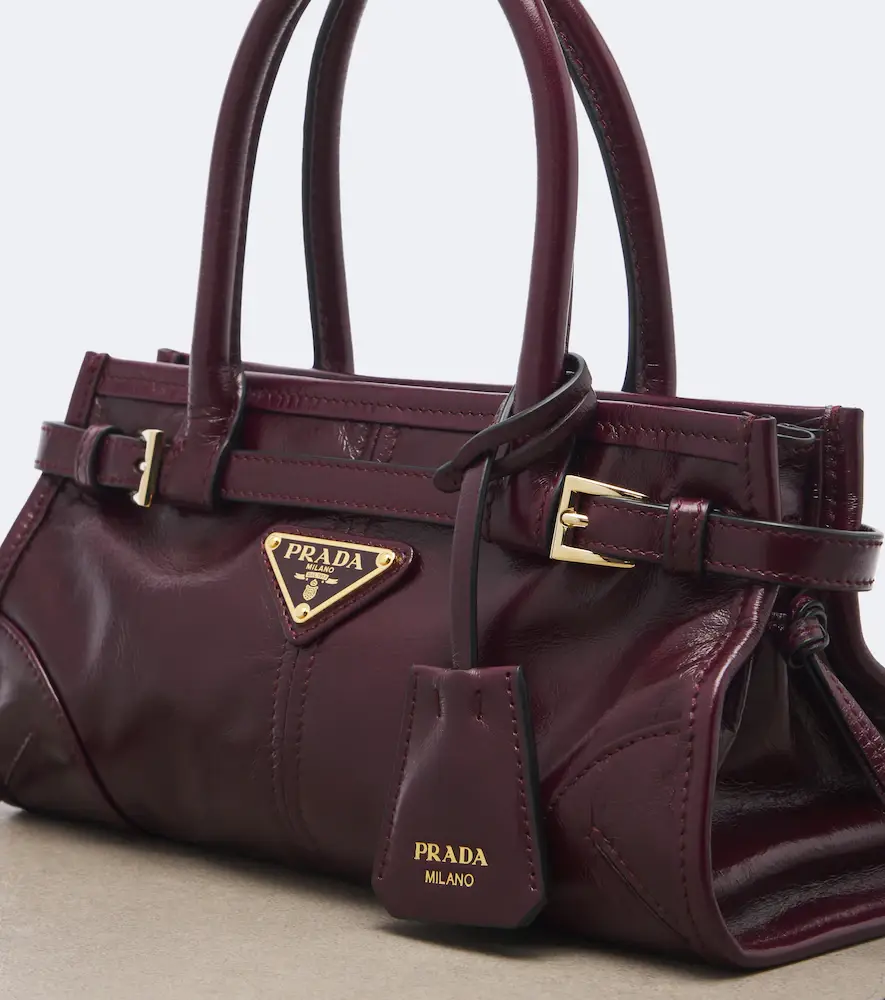 Prada Bonnie Mini leather top-handle bag | Thumbnail 3 Prada Bonnie Mini leather top-handle bag | Thumbnail 3