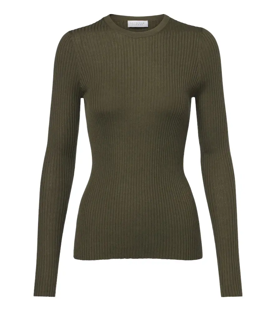 Browning ribbed-knit cashmere and silk sweater Browning ribbed-knit cashmere and silk sweater
