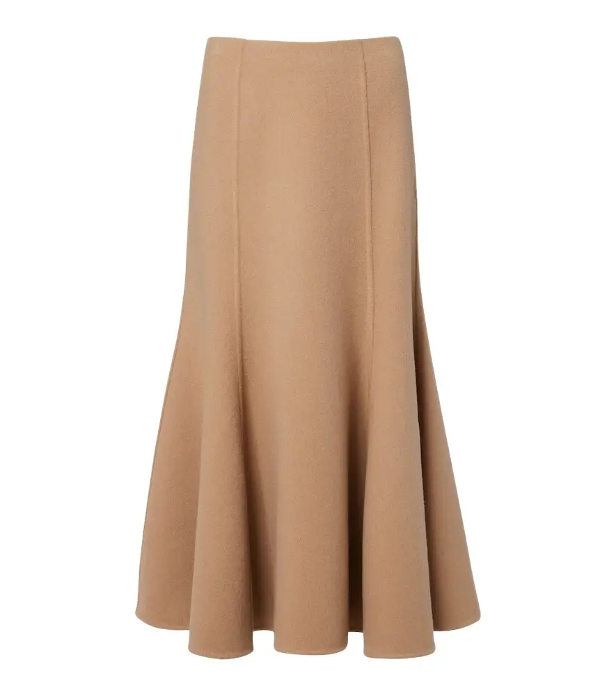 Gabriela Hearst Patterson cashmere midi skirt