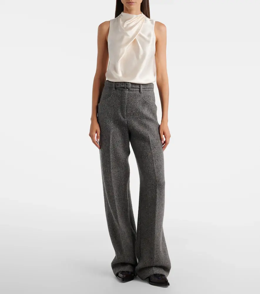 Gabriela Hearst Melina Top in Ivory Silk Satin | Thumbnail 5 Gabriela Hearst Melina Top in Ivory Silk Satin | Thumbnail 5