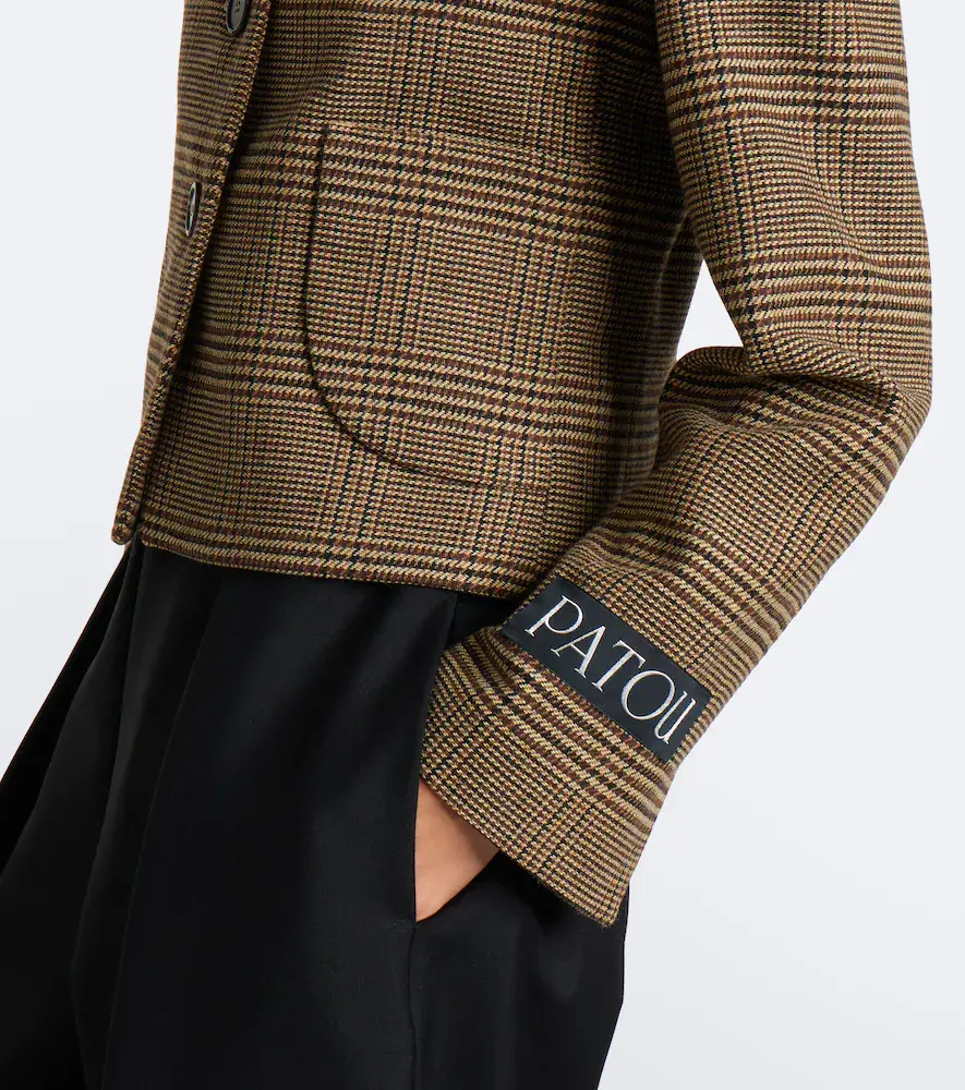 Patou Prince of Wales check jacket | Thumbnail 2 Patou Prince of Wales check jacket | Thumbnail 2