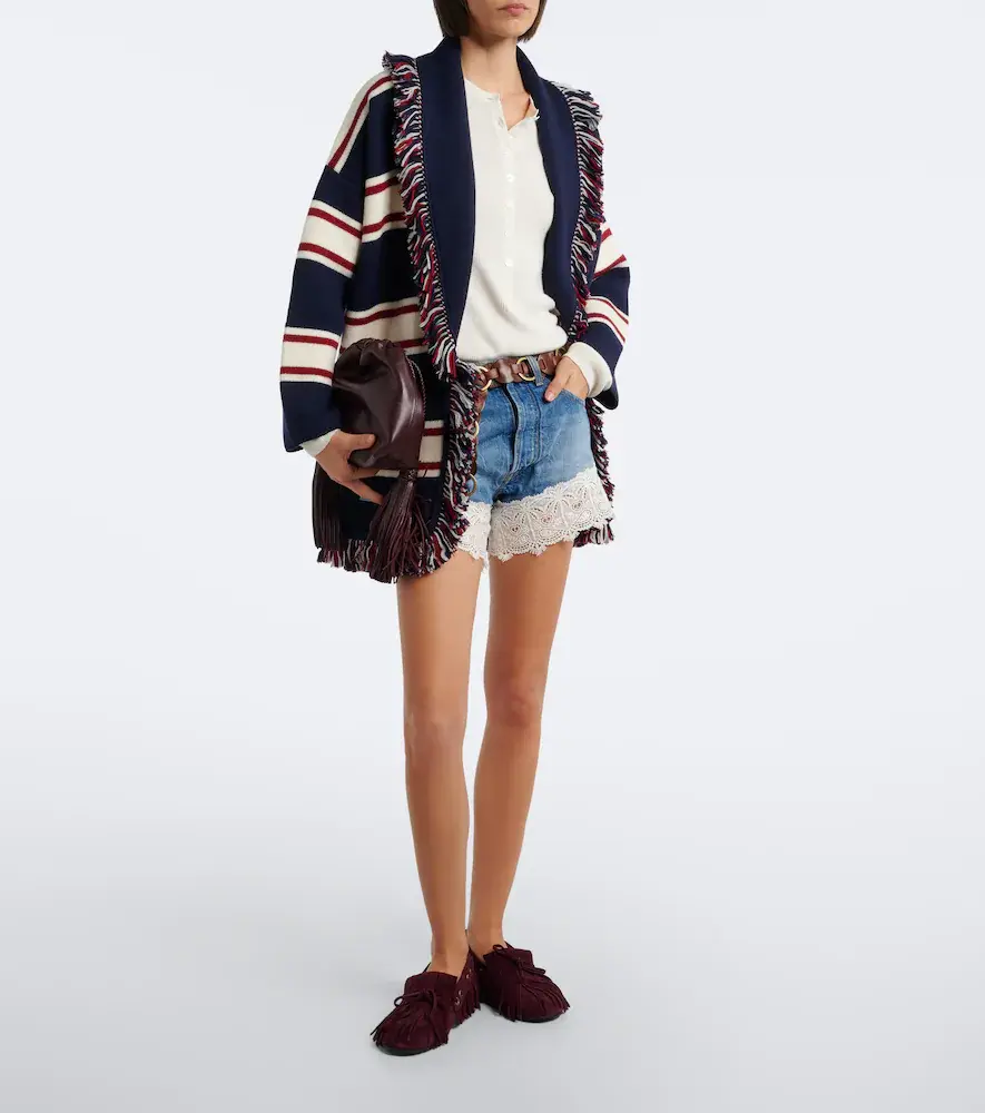 Alanui Romance lace-trimmed denim shorts | Thumbnail 5 Alanui Romance lace-trimmed denim shorts | Thumbnail 5