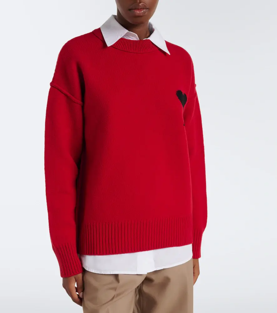 AMI PARIS Ami de Coeur virgin wool sweater | Thumbnail 2 AMI PARIS Ami de Coeur virgin wool sweater | Thumbnail 2