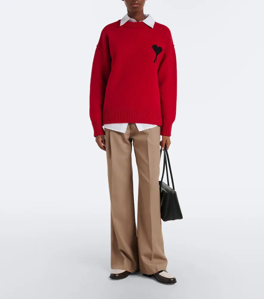 AMI PARIS Ami de Coeur virgin wool sweater | Thumbnail 3 AMI PARIS Ami de Coeur virgin wool sweater | Thumbnail 3