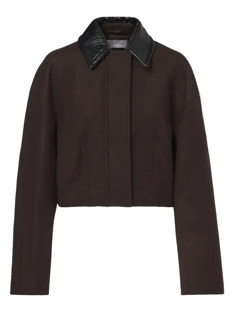 Cropped virgin wool jacket Cropped virgin wool jacket