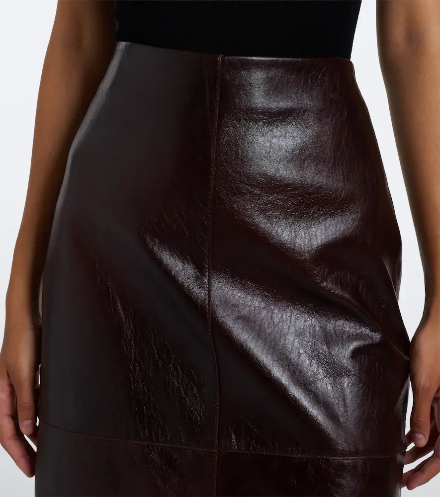 Sportmax Leather midi skirt | Thumbnail 3 Sportmax Leather midi skirt | Thumbnail 3
