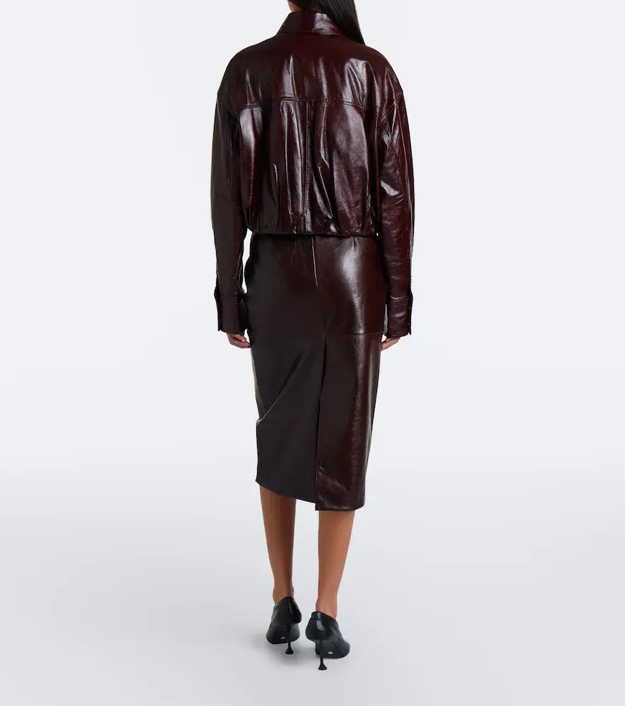 Sportmax Leather midi skirt | Thumbnail 5 Sportmax Leather midi skirt | Thumbnail 5