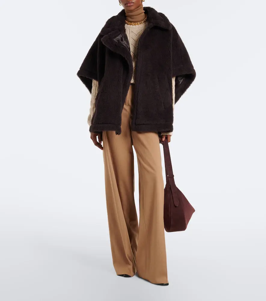 Max Mara Alpaca, wool, and silk cape | Thumbnail 5