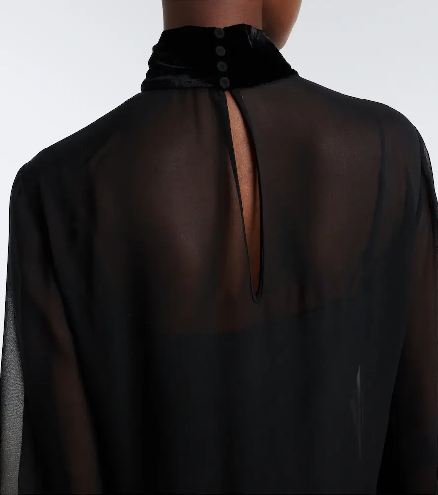 Max Mara Elegante silk georgette gown | Thumbnail 2