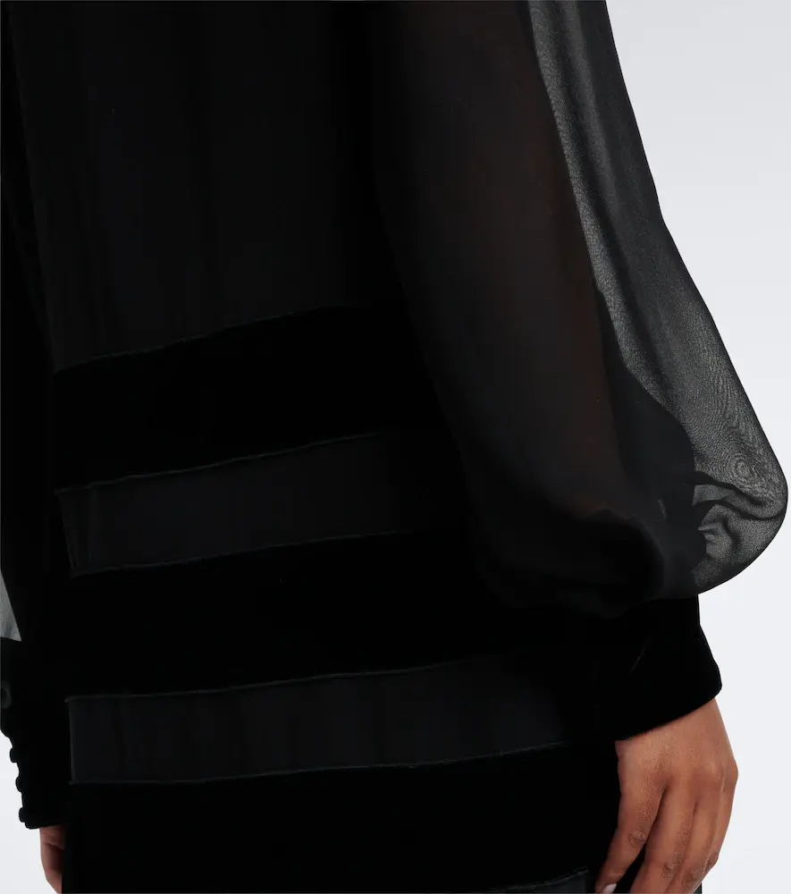Max Mara Elegante silk georgette gown | Thumbnail 3