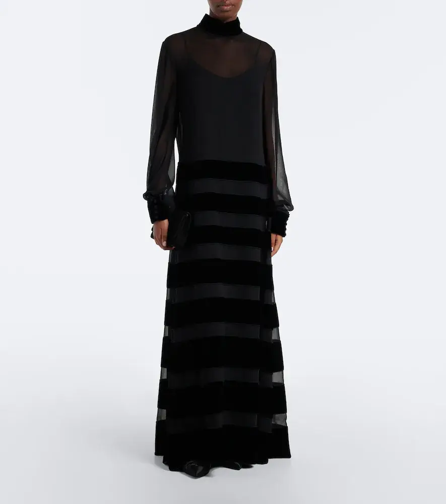 Max Mara Elegante silk georgette gown | Thumbnail 5