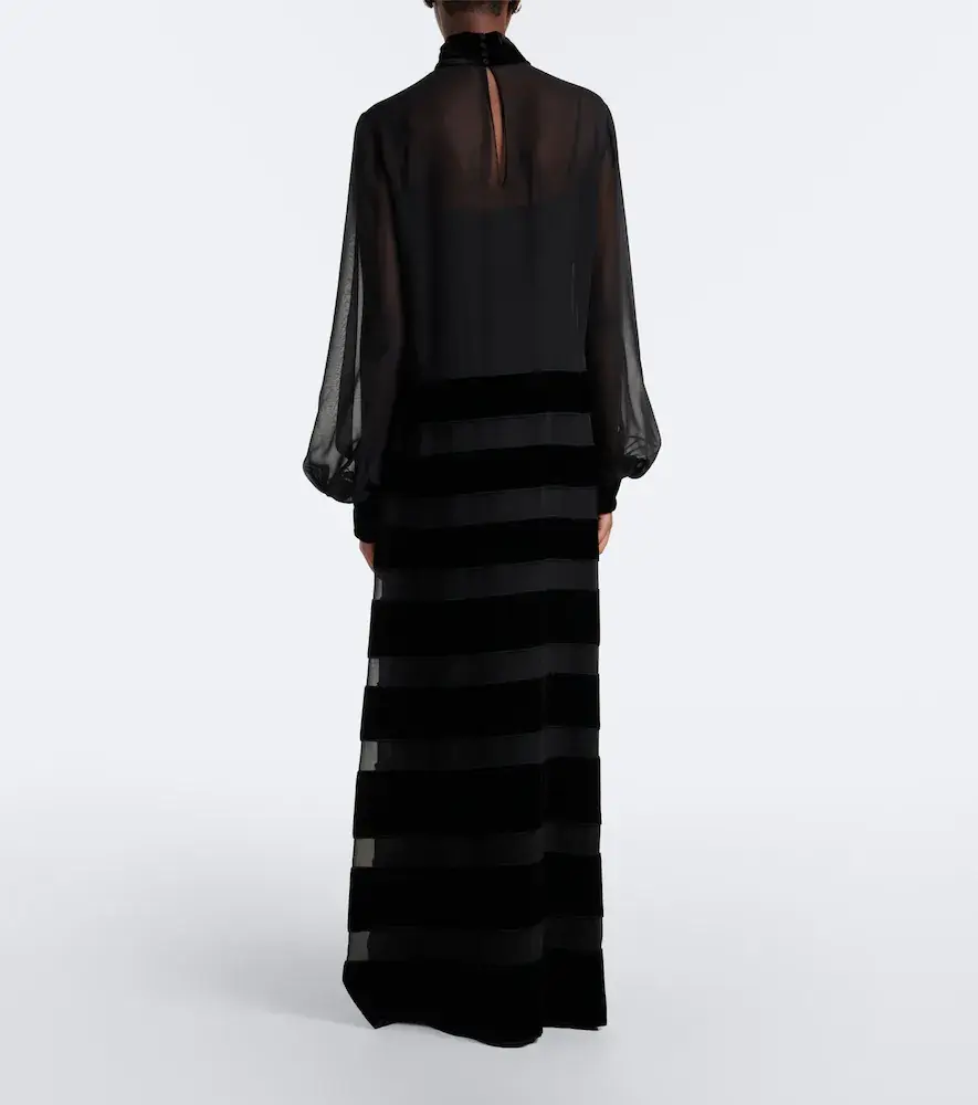 Max Mara Elegante silk georgette gown | Thumbnail 6