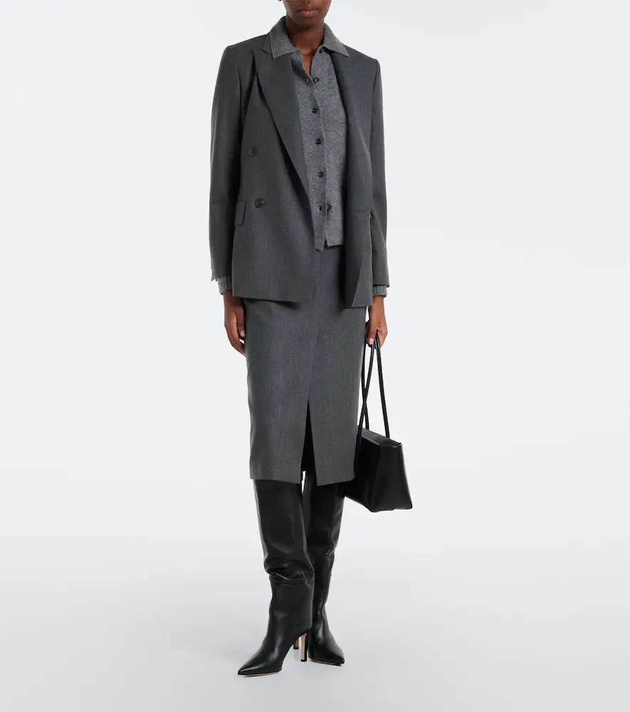 Max Mara Wool-blend pencil skirt | Thumbnail 3 Max Mara Wool-blend pencil skirt | Thumbnail 3
