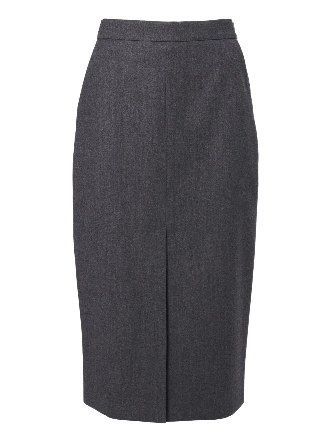 Wool-blend pencil skirt