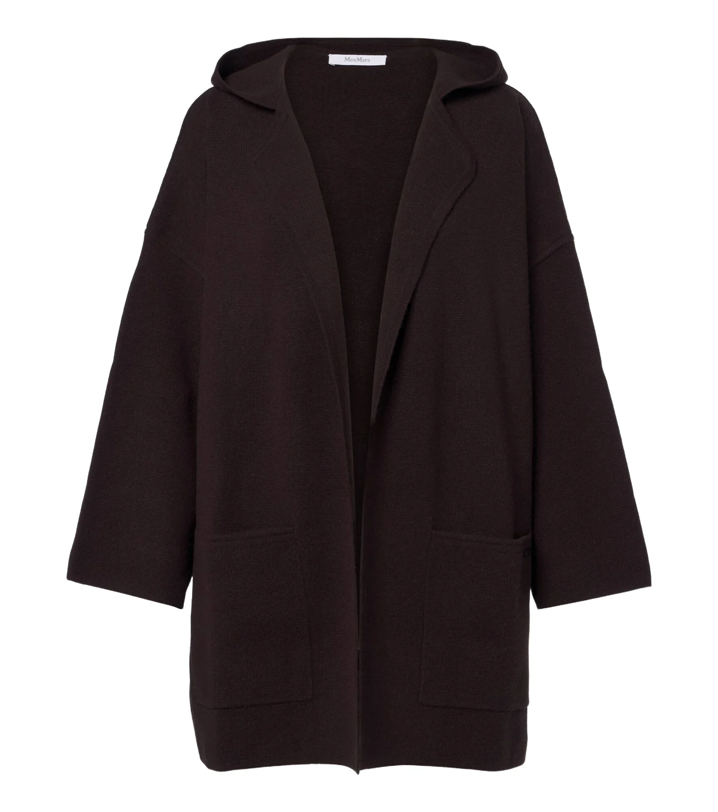 Hooded wool and cashmere cardigan Hooded wool and cashmere cardigan