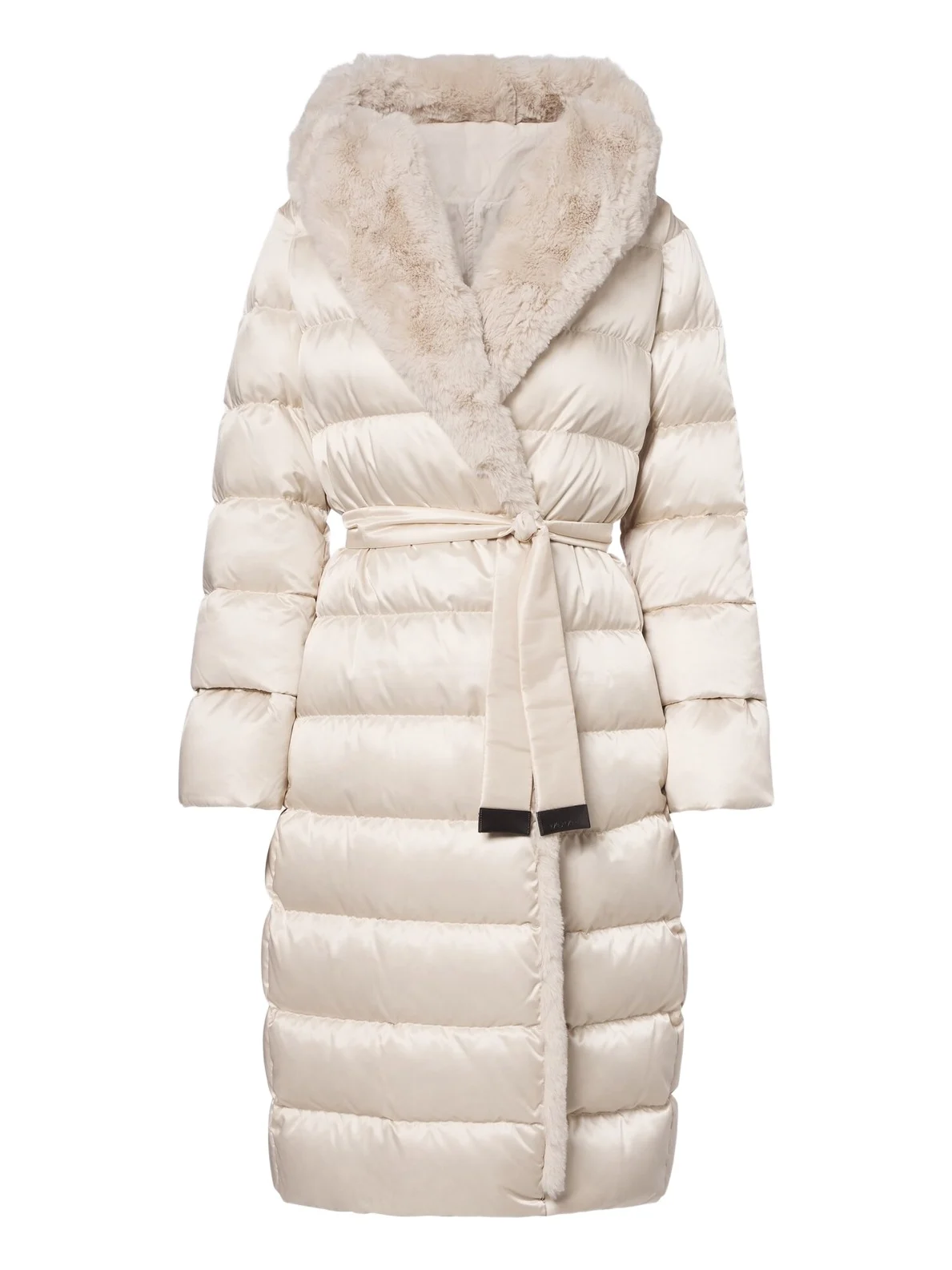 Belted hooded puffer coat Belted hooded puffer coat