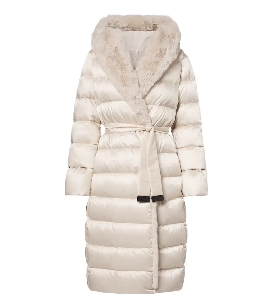 Belted hooded puffer coat Belted hooded puffer coat