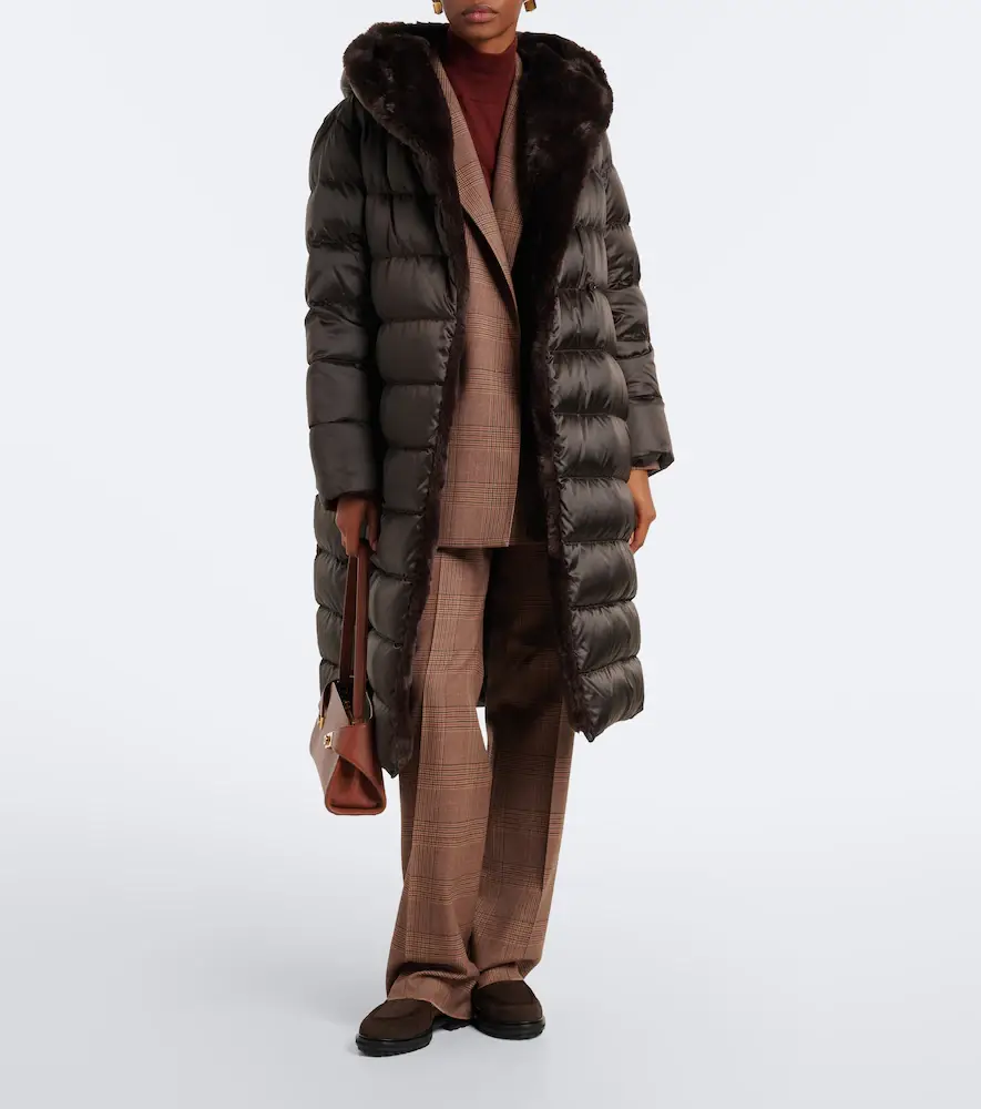 Max Mara Belted hooded puffer coat | Thumbnail 4 Max Mara Belted hooded puffer coat | Thumbnail 4